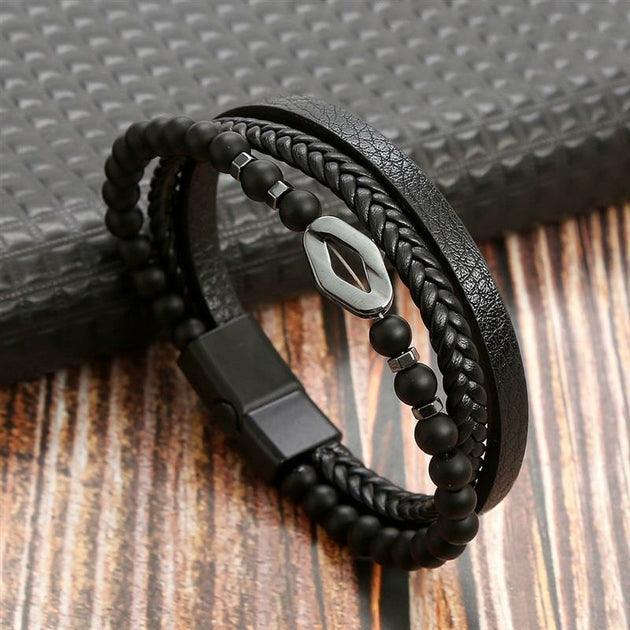 Bracelets Homme en cuir Business Class - Bijoux GoHappy