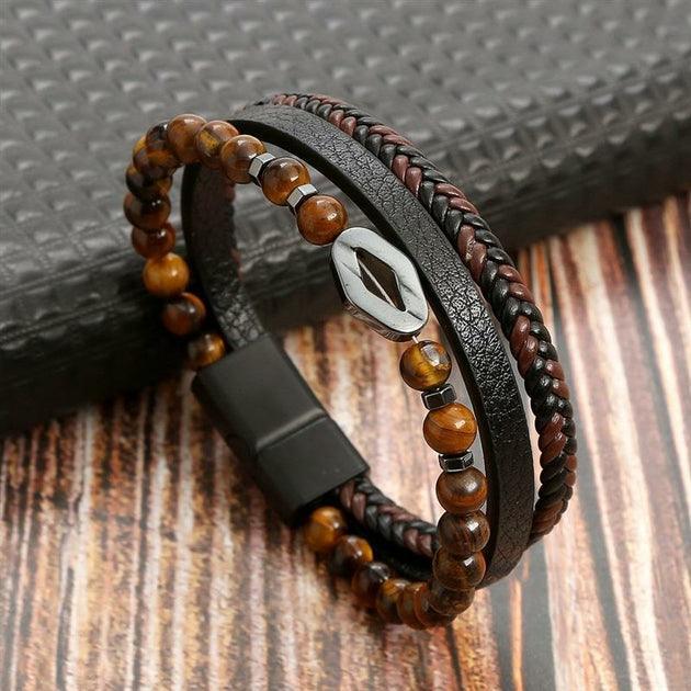 Bracelets Homme en cuir Business Class - Bijoux GoHappy