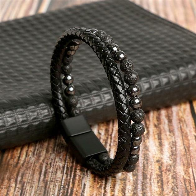 Bracelets Homme en cuir Business Class - Bijoux GoHappy