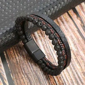 Bracelets Homme en cuir Business Class - Bijoux GoHappy