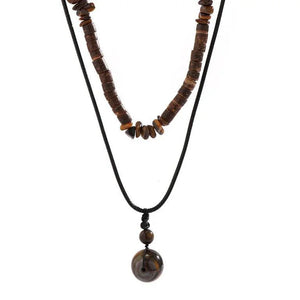 Collier pendentif en Pierre naturelle pour homme - Bijoux GoHappy