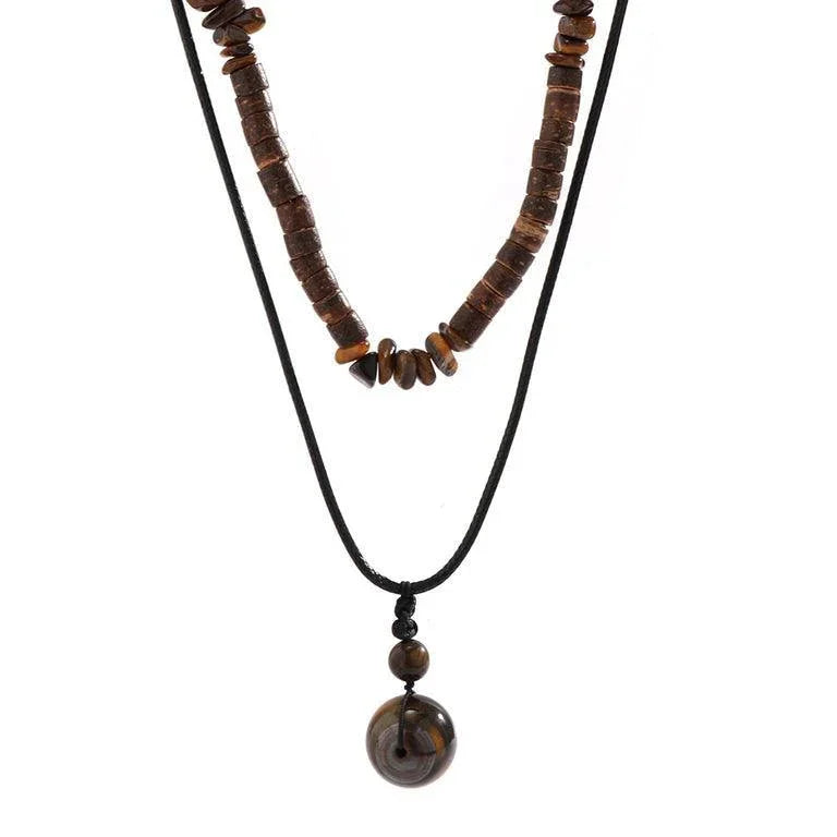 Collier pendentif en Pierre naturelle pour homme - Bijoux GoHappy