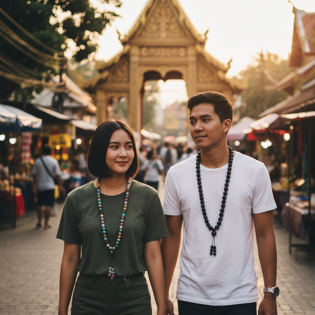 Atlas Stones colliers 108 perles pierres naturelles