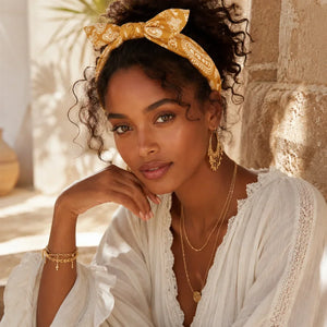 Boho Bow bandeau cheveux femme Paisley - bandana GoHappy
