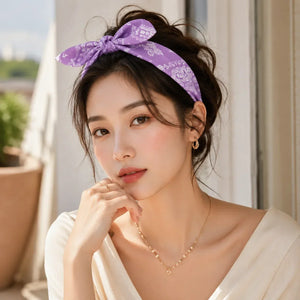 Boho Bow bandeau cheveux femme Paisley - bandana GoHappy