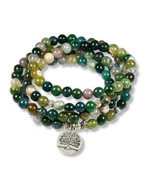 Bracelet MALA 108 perles vert - Bijoux GoHappy