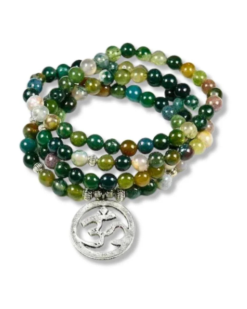 Bracelet MALA 108 perles vert - Bijoux GoHappy