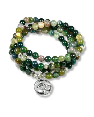 Bracelet MALA 108 perles vert - Bijoux GoHappy