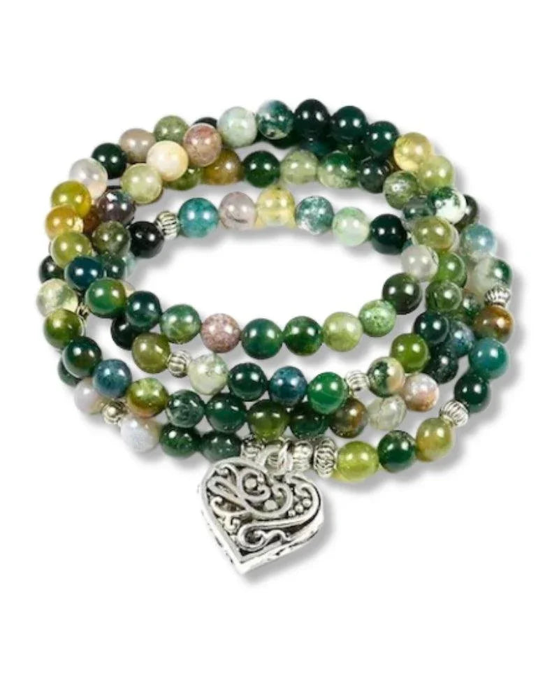 Bracelet MALA 108 perles vert - Bijoux GoHappy