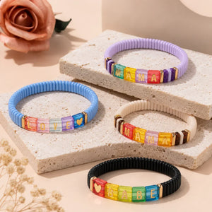 Candy Love bracelet femme élastique bohème coloré - bracelet femme GoHappy