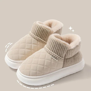 Chaussures chaudes matelassées en coton - Confort ultime pour l’hiver - Chaussons GoHappy
