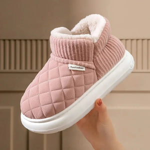Chaussures chaudes matelassées en coton - Confort ultime pour l’hiver - Chaussons GoHappy