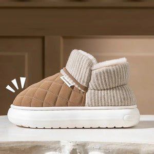 Chaussures chaudes matelassées en coton - Confort ultime pour l’hiver - Chaussons GoHappy