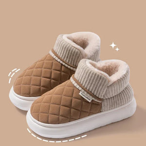 Chaussures chaudes matelassées en coton - Confort ultime pour l’hiver - Chaussons GoHappy