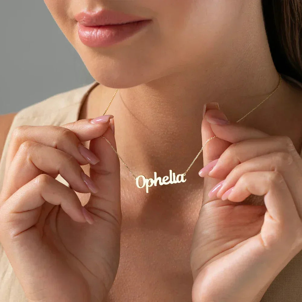 Collier Prénom sur Mesure Femme Or Argent Bijou Romantique Chic - collier personnalisé GoHappy