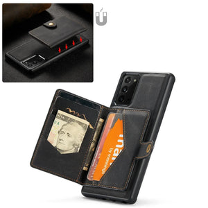 Étui portefeuille magnétique cuir Samsung Galaxy, Coque porte-cartes - coque pour smartphone GoHappy