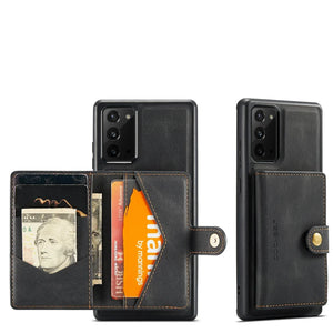 Étui portefeuille magnétique cuir Samsung Galaxy, Coque porte-cartes - coque pour smartphone GoHappy