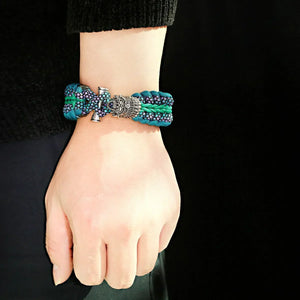 Bracelet Homme Viking Nordique Tressé Main Crâne Punk Antique - GoHappy France - bracelet homme GoHappy