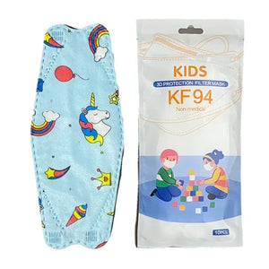 Masques KN95 enfant colorés 4 couches lot de 10 - Masques respiratoires GoHappy