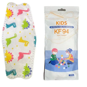 Masques KN95 enfant colorés 4 couches lot de 10 - Masques respiratoires GoHappy