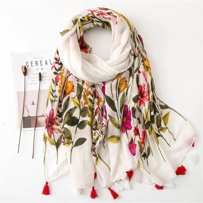 64 Foulards en Coton Look Décontracté et Chic - foulard GoHappy