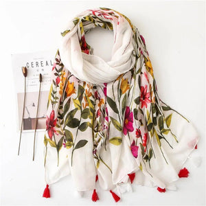 64 Foulards en Coton Look Décontracté et Chic - foulard GoHappy