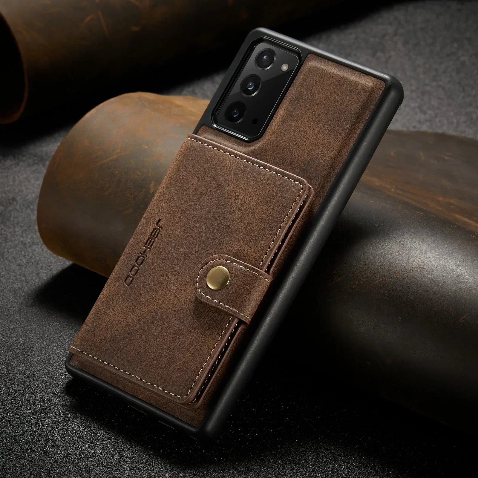 Étui portefeuille magnétique cuir Samsung Galaxy, Coque porte-cartes - coque pour smartphone GoHappy