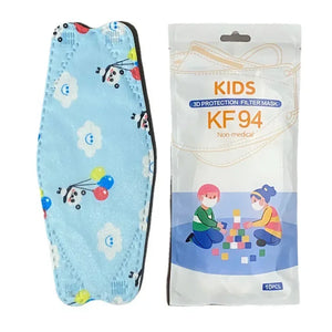 Masques KN95 enfant colorés 4 couches lot de 10 - Masques respiratoires GoHappy
