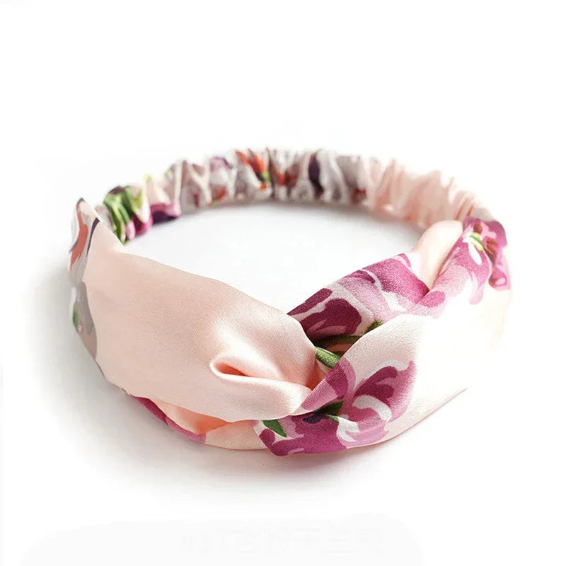 Bandeau Twist Riviera – Bohème Chic Imprimé Femme