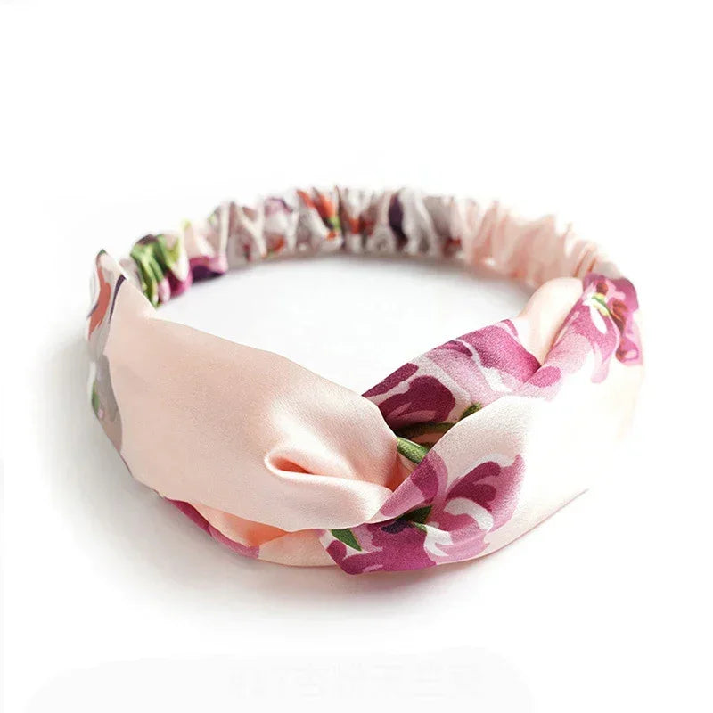 Bandeau Twist Riviera – Bohème Chic Imprimé Femme - bandeau de tête GoHappy