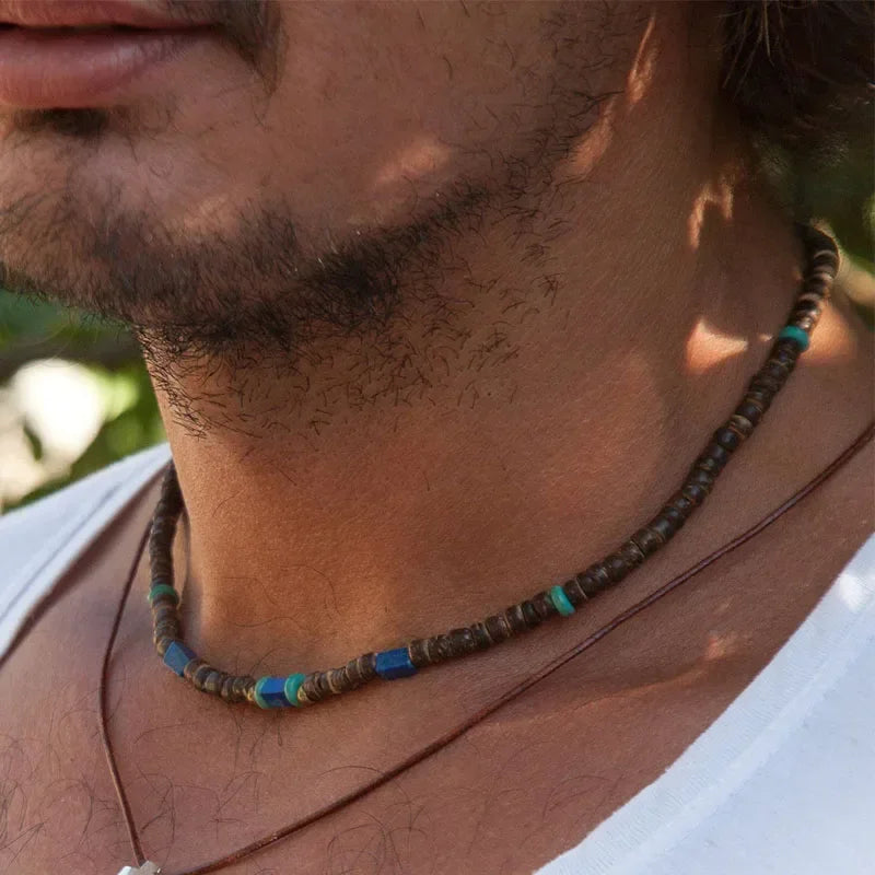 Collier homme esprit nomade perles – Bocas del Toro - collier homme GoHappy