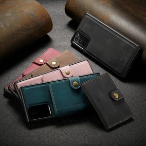Étui portefeuille magnétique cuir Samsung Galaxy, Coque porte-cartes - coque pour smartphone GoHappy