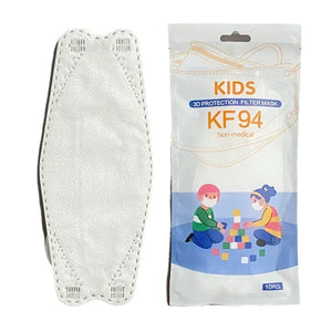 Masques KN95 enfant colorés 4 couches lot de 10 - Masques respiratoires GoHappy