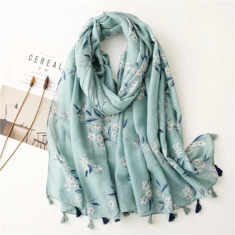 64 Foulards en Coton Look Décontracté et Chic - foulard GoHappy