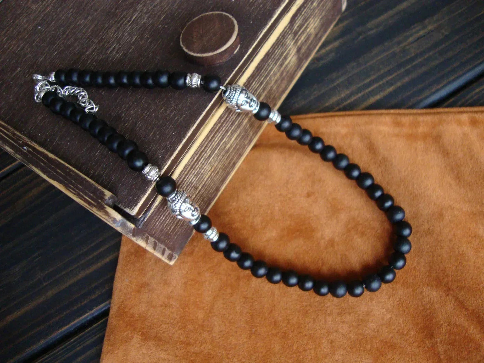 Collier perles artisanales pour homme – Hoi An - collier homme GoHappy