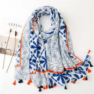 64 Foulards en Coton Look Décontracté et Chic - foulard GoHappy