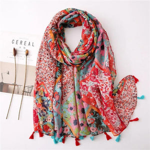 64 Foulards en Coton Look Décontracté et Chic - foulard GoHappy