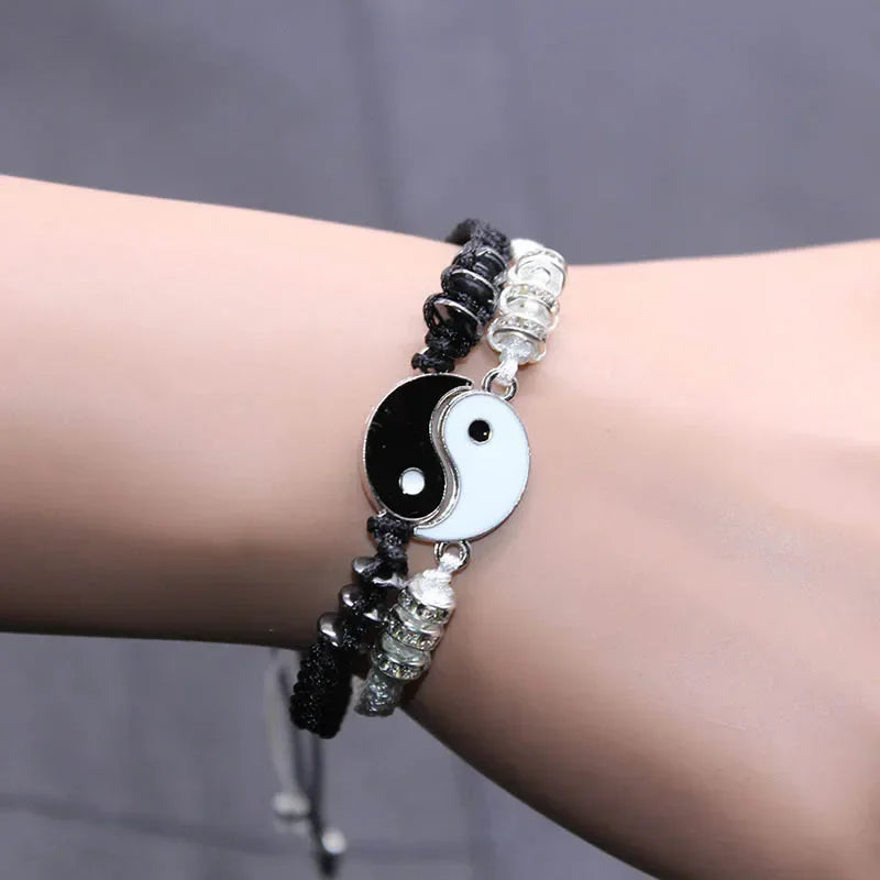 Bracelet Yin-Yang pour couple – Équilibre, lien et harmonie - Bijou Bracelet GoHappy