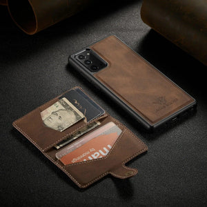 Étui portefeuille magnétique cuir Samsung Galaxy, Coque porte-cartes - coque pour smartphone GoHappy
