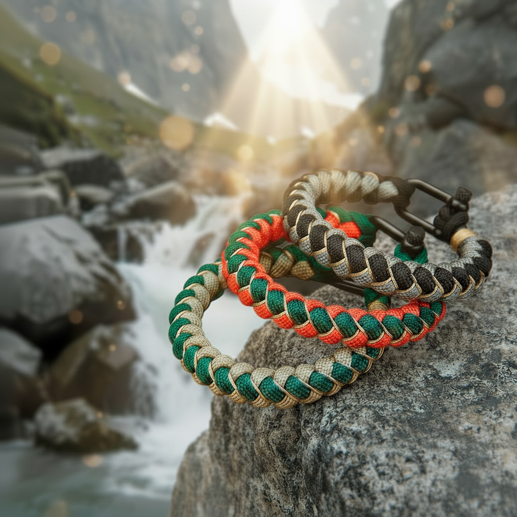 Canyon Lock bracelet corde tressée fermoir sécurité