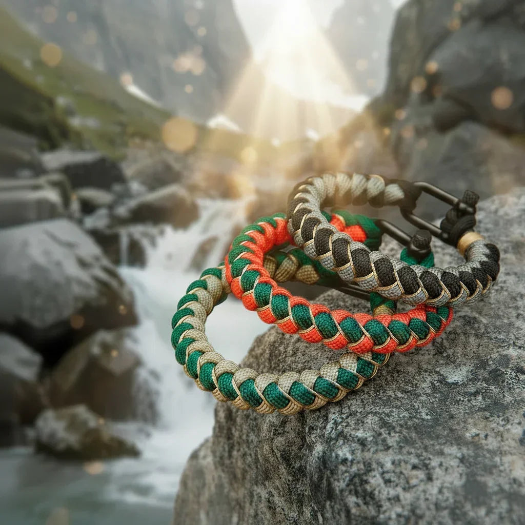 Canyon Lock bracelet corde tressée fermoir sécurité - bracelet corde de survie GoHappy