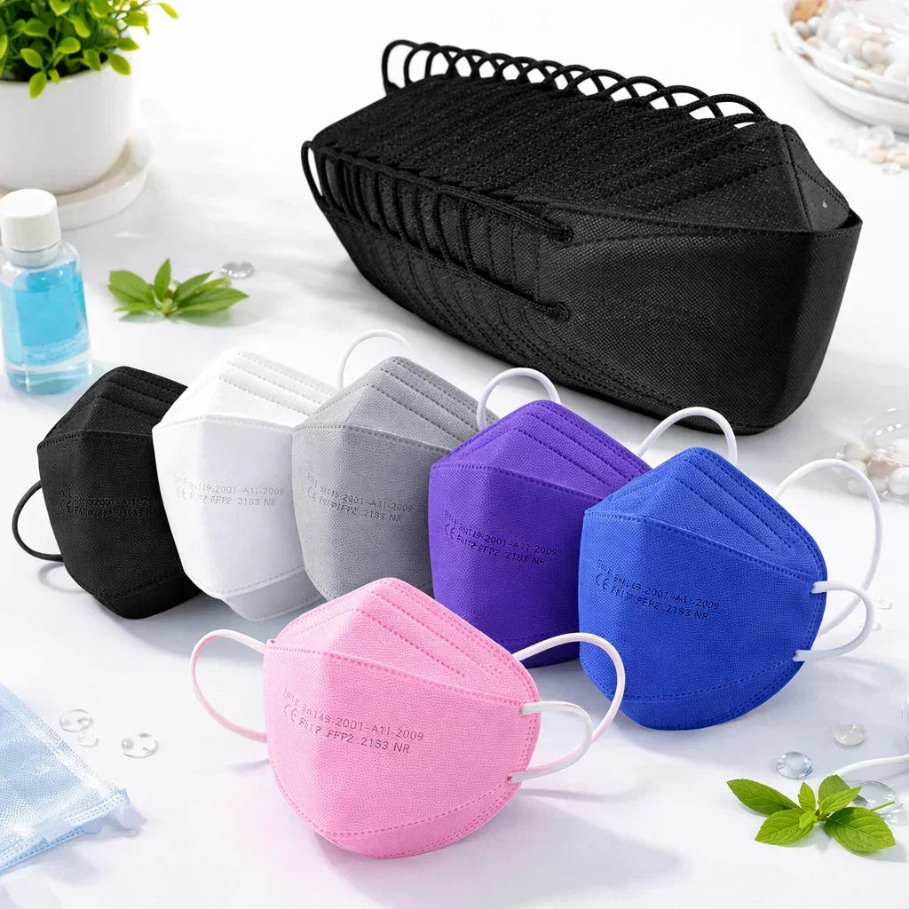 Masques Poisson 3D FFP2 KN95 Certifiés CE Protection Respiratoire - Masque FFP2 GoHappy