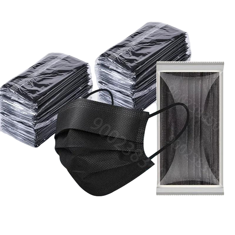 masques de protection noirs en papier - jetables