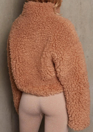Veste courte en laine d'agneau épaisse - Mode automne/hiver 2024/25 - veste GoHappy