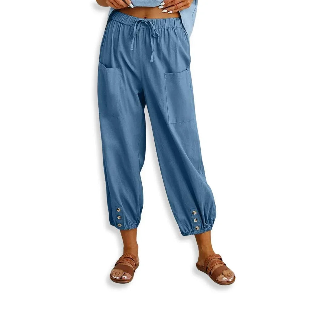 Pantalon Large Sarouel uni RELAX - Pantalon GoHappy