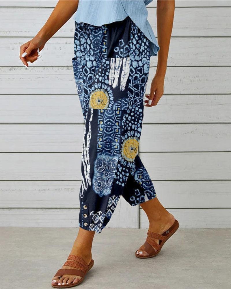 Pantalon Large Sarouel coloré RELAX