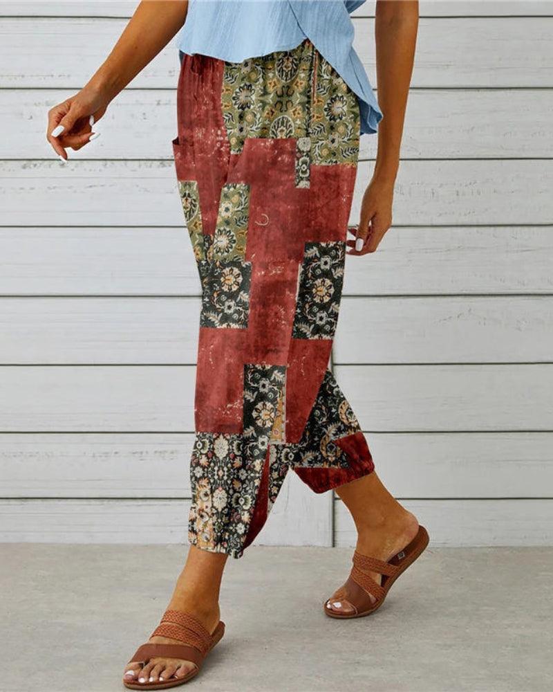 Pantalon Large Sarouel coloré RELAX