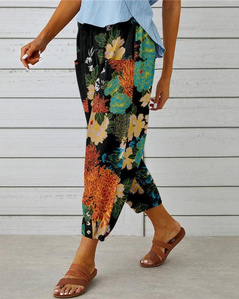 Pantalon Large Sarouel coloré RELAX