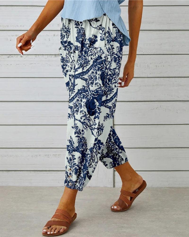 Pantalon Large Sarouel coloré RELAX