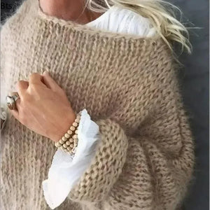 Pull en mohair moelleux à manches longues - Pull-Over GoHappy